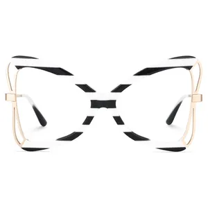 Butterfly Stylish Floral Eyewear Frames Acetate Cat Eye Computer Glasses Factory Spectacles Eyeglasses Frames