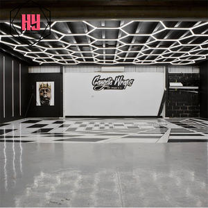 ไฟทรงหกเหลี่ยมรังผึ้งปรับแต่งตามแบบของ Hanyin สำหรับรถยนต์ไฟร้านค้าแบบละเอียดแผงไฟ LED ทรงหกเหลี่ยมสำหรับเวิร์คช็อปรถยนต์ - Product Image 2