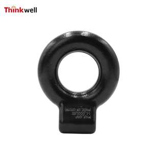 Barre d'attelage 3 "16000LBS Pintle Black Hitch Forging Eye Lunette Ring for Trailer - Product Image 2