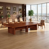 Table de réunion de bureau en bois pour 10 personnes panneau MDF matériel pour bureau à domicile salle de conférence hôtel école hôpital utilisation