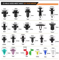 Assortiment de fixations pour voitures transfrontalières, ensemble de clips en plastique pour panneaux de porte, doublures d'ailes, garde-boue et pare-chocs