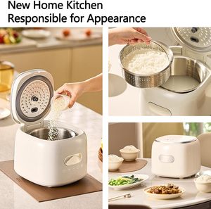 <b>Multi</b>-<b>functional</b> Electric Digital Smart Rice <b>Cooker</b> 4.1-5L with Measuring Cup Square Design Aluminum Alloy - Product Image 5