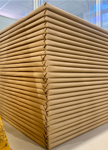 Papel de Regalo Ecológico MG Hecho en Italia, Kraft Acanalado Sin Blanquear, 100% Reciclado, para Regalos, Manualidades, Arte y Pintura - Product Image 4