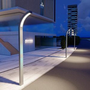 ไฟเสาโซลาร์เซลล์ 3 เมตร IP65 โคมไฟถนน LED โมเดิร์น สำหรับสวนสาธารณะ พลาซ่า และพื้นที่อยู่อาศัย - Product Image 1