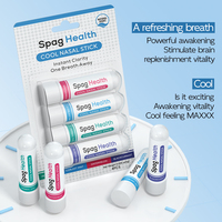 Stock disponible SPAG Health Lot de 4 bâtonnets nasaux rafraîchissants, parfum naturel menthe aux herbes, prix de gros, approvisionnement en vrac, inhalateur nasal rafraîchissant