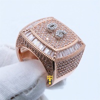 Bague hip-hop personnalisée pour hommes, bijoux de luxe, en argent et diamant glacé, anneau champion cz, à la mode, nouvelle collection