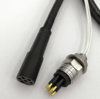 Connecteur Subconn MCBH4A4M MCBHRA4F pour câble de robot à angle droit, caméra sous-marine, connecteur de puissance subaquatique enfichable, étanche IP69