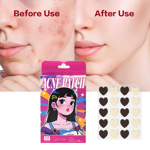 Patchs anti-acné hydrocolloïdes bicolores Kawaii, autocollants invisibles pour imperfections, compatibles avec les couvre-boutons, patchs de beauté pour les soins de <span class=keywords><strong>la</strong></span> peau - Product Image 3
