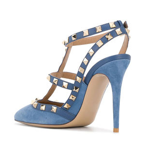 Sandali Estivi da Donna con <span class=keywords><strong>Tacco</strong></span> Alto, Stile Classico con Borchie e Rivetti, Design Personalizzabile con Logo - Product Image 4