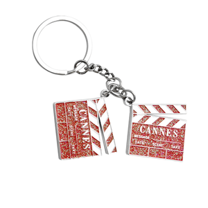 Llavero con tablero de pizarra de película de metal personalizado Llavero de película divertida con embalaje elegante - Product Image 3