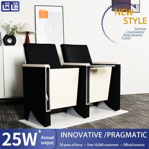 Chaises d'auditorium modernes avec port de charge USB Sièges de théâtre ergonomiques Design confortable pour de longues représentations pour l'église - Product Image 5