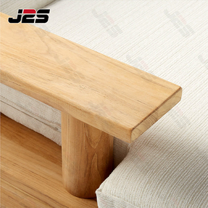 Chaise longue d'extérieur à cadre en teck haut <span class=keywords><strong>de</strong></span> gamme avec dossier réglable et coussins pour la détente à la piscine et à la plage - Product Image 5