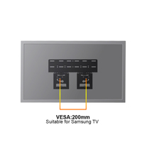CHARMOUNT Support TV 17-55 pouces avancé de haute qualité Support mural TV à inclinaison fixe Micro-Gap pour Neo QLED, QLED et Crystal UHD