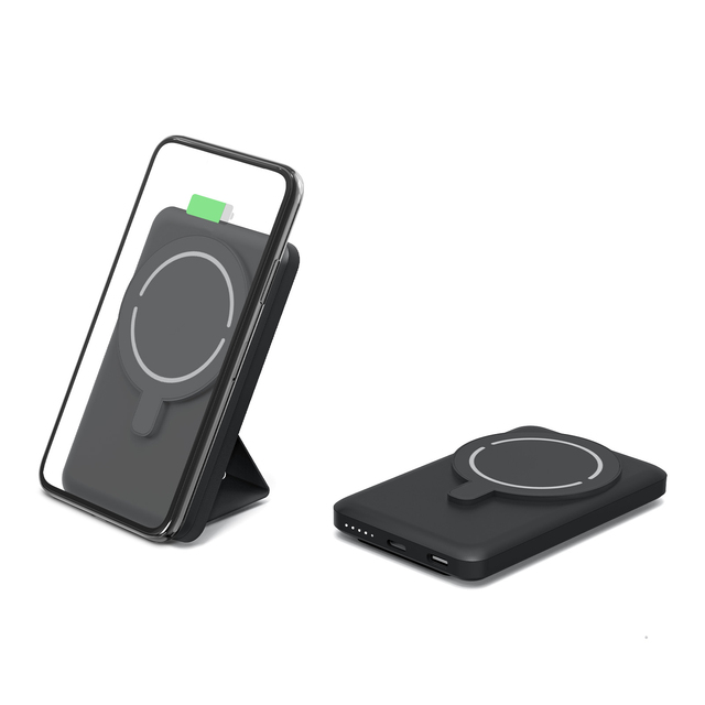 3 in 1 Foldable Factory Custom Slim 5000mah Magnetic Wireless Charging Station with Type-C Fast Charging Desktop Charger Stand