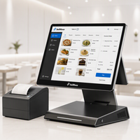 Terminal de point de vente pliable ultra-fin avec écran tactile Windows, machine de paiement, personnalisation OEM ODM pour la vente au détail, les restaurants et les hôtels