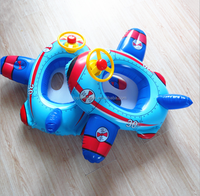Aufblasbarer Baby-Schwimmsitz mit Rädern für Kleinkinder