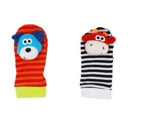 Chaussettes pour bébé avec hochet, hochet de poignet et chaussettes pour les pieds, chaussures pour bébé de 0 à 24 mois, hochets pour chaussettes - Product Image 5