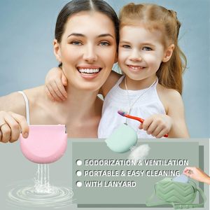 Estuche de Baño para Aparatos Ortodónticos de Nuevo Diseño, Contenedor de Limpieza para Alineadores Dentales, Soporte para Retenedores Dentales - Product Image 5