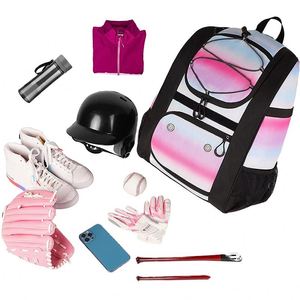 Sac à dos de baseball BSCI avec support externe pour casque, sac à dos de softball, kit de baseball personnalisé, sacs à roulettes pour bâtons de baseball - Product Image 2