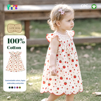Robes plissées Puresun en gros, ourlet festonné, longueur genou, robes décontractées d'été pour filles