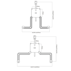 CHARMOUNT Adaptor Dudukan VESA Universal Populer, Adaptor Pemasangan Monitor Non-VESA untuk Layar Komputer 19 hingga 32 Inci - Product Image 4