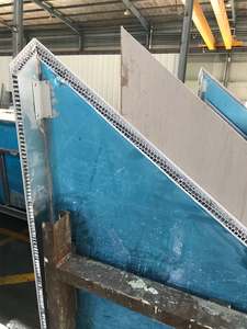 Moca Cream <span class=keywords><strong>Chapa</strong></span> de piedra natural Aluminio Panal Backer Paneles sándwich Decoración de pared al aire libre para hoteles y muros cortina - Product Image 3