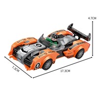 Kit de Construcción de Coches de Carreras de Plástico COGO, Bloques de Construcción para Niños, Juego de Bloques de Construcción de Partículas Pequeñas