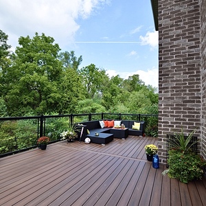 Contemporaneo impermeabile 3D in rilievo in legno con venature del legno in Teak, forte portante, WPC <span class=keywords><strong>da</strong></span> <span class=keywords><strong>esterno</strong></span>, in legno composito - Product Image 6