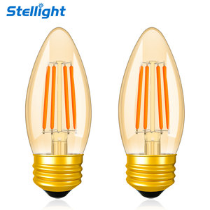 Trung Quốc Nhà cung cấp của Dimmable E26/E27 2200K hổ phách kính sợi Đốt Nhà ánh sáng bóng đèn tiết kiệm năng lượng vườn Antique trang trí SMD - Product Image 1