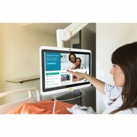 Oem Wall Mount Tablet Putih 13.3 inci Android layar sentuh Tablet medis untuk rumah sakit