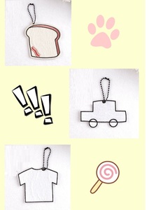 Tự Làm Hàn Quốc Sắt Tự Làm Túi Phụ Kiện Tên Móc Khóa Cho Trẻ Em Vải Thẻ Chìa Khóa Trống Vải Thẻ Chìa Khóa - Product Image 6