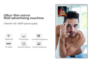 Pantalla de <span class=keywords><strong>Espejo</strong></span> con Cristal Templado 178 °   Marco Metálico de Vista Ultra Amplia para Tiendas, Hoteles y Vestíbulos - Product Image 5