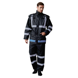 Completo Antipioggia da Uomo <span class=keywords><strong>in</strong></span> Oxford 300D Rivestito <span class=keywords><strong>in</strong></span> PU, Ecologico, Pieghevole, Impermeabile, Alta Visibilità, Riflettente, Giacca e Pantaloni per <span class=keywords><strong>Moto</strong></span> - Product Image 5