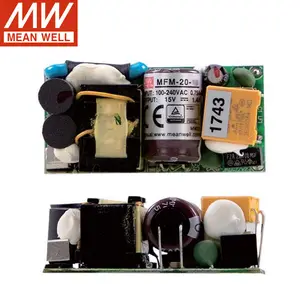 Meanwell mfm-20-24 20W 24V High Reliable Green Medical power supply Mean well MFM-20 series 3.3V 5V 12V 15V 24V 4.5A 4A 1.8A