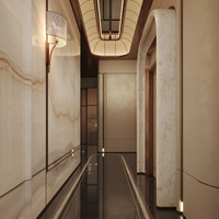 Panneau mural en marbre naturel de haute qualité, design imperméable, pour les halls d'appartements