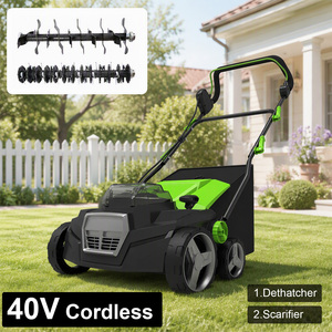 VERTAK <span class=keywords><strong>Scarificateur</strong></span> et Aérateur de Jardin Professionnel 2-en-1 <span class=keywords><strong>à</strong></span> <span class=keywords><strong>Batterie</strong></span> Li-ion 40V 3500 tr/min - Product Image 1