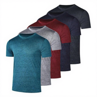 Herren Dry Fit T-Shirts, Kurzarm Feuchtigkeitsableitende Sportliche Workout-Gym-Fitness-Freizeitoberteile für Sport