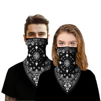 Bandana de cyclisme pour femme en polyester respirant, protection UV, masque triangulaire, foulard, voile de protection solaire – Collection été Coexistence