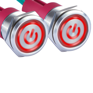 Druckknopfschalter aus Edelstahl und Aluminium IP65 für Automobil-, LKW-, Boot- und Marine-Armaturenbrett-Bedienfelder - Product Image 1