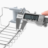 Support de rangement réglable pour éponge à vaisselle, organisateur de drain pour évier, support de robinet suspendu en acier inoxydable
