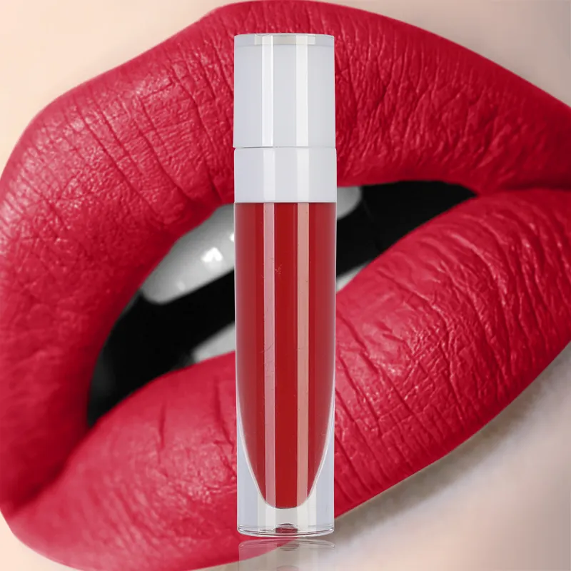 A4 Vegan Lippenstifte Logo anpassen Marke matt Make-up Lippenstift matt flüssigen Lippenstift Anbieter