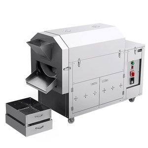 Machine à rôtir les châtaignes automatique commerciale en acier inoxydable 430, pour stands mobiles, arachides, piments, graines <span class=keywords><strong>de</strong></span> melon, intelligente, à gaz - Product Image 4