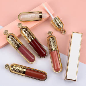 2024 nouvelle mode luxe doré brillant à lèvres haute brillance paillettes mat liquide rouge à lèvres - Product Image 6