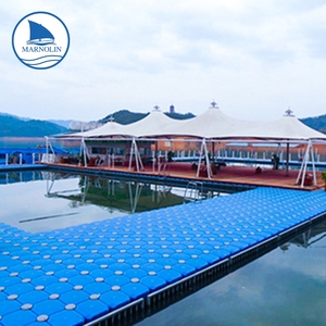 Suministros marinos flotador <span class=keywords><strong>de</strong></span> pesca <span class=keywords><strong>de</strong></span> verano HDPE venta al por mayor Durable doble muelle <span class=keywords><strong>flotante</strong></span> plataformas flotantes - Product Image 3