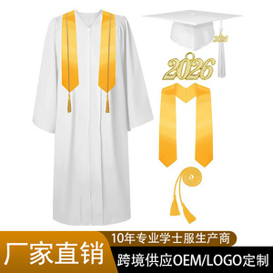 Robe de Cérémonie de Remise des Diplômes Unisexe en Tissu Tissé – Uniforme Scolaire – Vente Directe Usine - Product Image 2