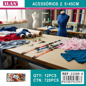 Cinturino Accessorio Ilan 2.5x45 Cm Con Gancio Per Clip Per Indumenti - Product Image 3