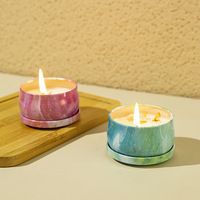 Bougie en cire de soja aromathérapeutique, ciel étoilé, grand pot, parfumée, décoration de la maison pour la Saint-Valentin, souvenir, cadeau fait main