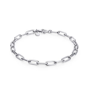 กำไลข้อมือแบบมินิมอลทรงคลิปหนีบกระดาษทองคำแท้ 14K ได้รับการรับรองจาก IGI/GIA  ขัดเงาอย่างดี  ดีไซน์แท่งสี่เหลี่ยม  เครื่องประดับหรูหราสำหรับใช้ในชีวิตประจำวัน - Product Image 1