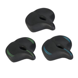 Cojín de asiento cómodo de gran tamaño para hombres y mujeres, sillín de <span class=keywords><strong>bicicleta</strong></span> ancho de repuesto, <span class=keywords><strong>bicicleta</strong></span> Peloton + Compatible ventilado para <span class=keywords><strong>carretera</strong></span> - Product Image 5