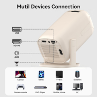 Projecteur de Jeux Intelligent U5 avec Plus de 36 000 Jeux, Allwinner H723, Android 14, Décodage 720P, WiFi 6, Console Rétro 2-en-1, Home Cinéma Portable